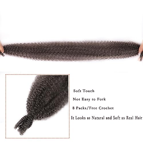 18 Inch Pre-Separated Springy Afro Twist Hair - 8 Packs (4#)