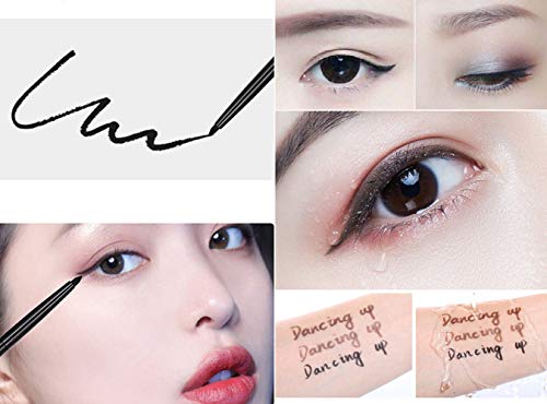 Go Ho 6-Pack Gel Eyeliner Pencils - Black, Light Brown, Dark Brown, Smooth & High Pigment
