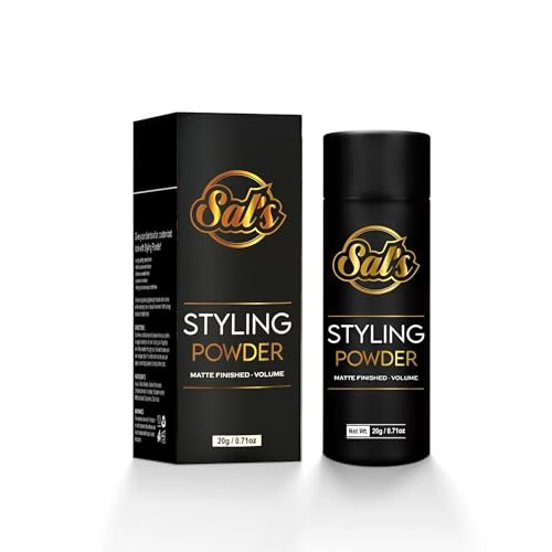 Sal's Professional Hair Styling Powder for Men - Natural Look & Strong Hold