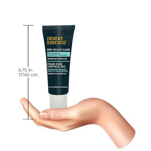 Desert Essence Dry Scalp Care Pre-Shampoo Intensive Treatment, 3.4 Fl Oz
