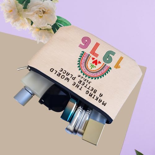 50th Birthday Makeup Bag for Women, 1976 Anniversary Gift for Her