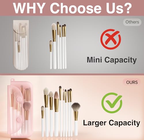 COOL-ANGLE 2-in-1 Magnetic Silicone Makeup Brush & Sponge Case Khaki D01