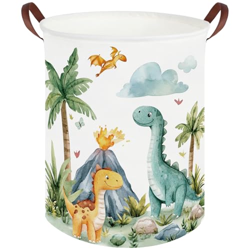 Dinosaur Baby Laundry Hamper - Collapsible Canvas Basket
