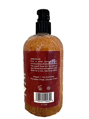 Zion Health Grave Robber Liquid Soap with Ancient Clay & Apricot Seeds