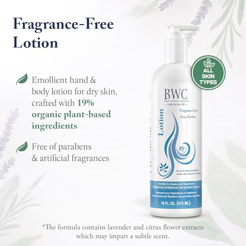 Beauty Without Cruelty Fragrance-Free Hand & Body Lotion - 16 Oz