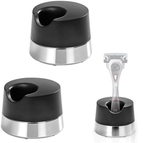 ERAVOR 2-Pack Safety Razor Stand - Compact Bathroom Countertop Organizer