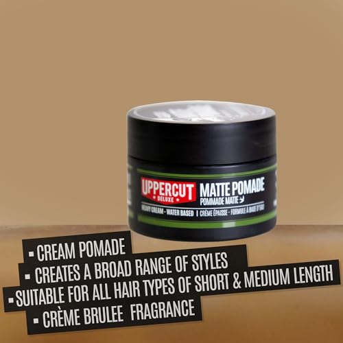 UPPERCUT DELUXE Matte Pomade Midi 0.9 oz - Medium Hold, Water-Based, Easy Wash Out, No Residue