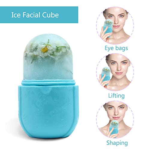 IMEASY Facial Ice Roller for Face and Body - Reusable Silicone Skin Tool