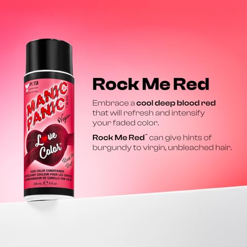 Manic Panic Rock Me Red Color Depositing Conditioner - 8oz