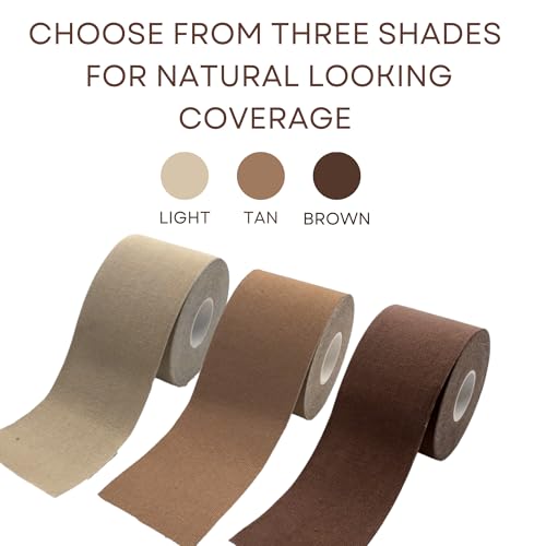 Wisper Tan Tattoo Cover Up Tape - Waterproof Breathable Concealer, 2 Rolls