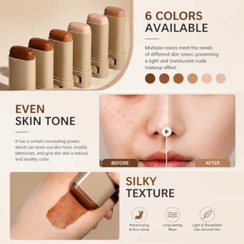 Lulesi Skin Tint & Beauty Balm Serum Stick #06 - Hydrating Foundation Primer