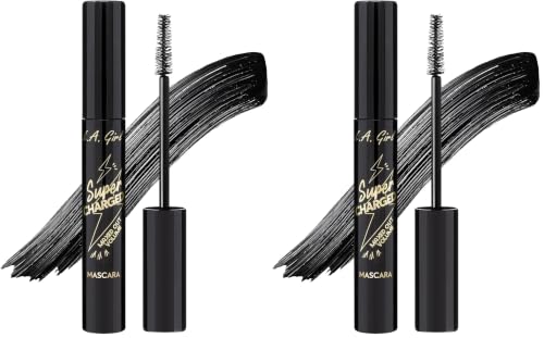 L.A. Girl Super Charged Maxed Out Volume Mascara 0.11 Fl Oz (Pack of 2)