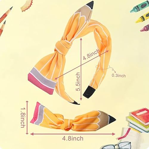 Yellow Pencil Headband for Back to School | Cute Hair Accessory