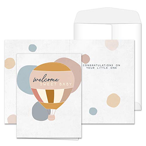Welcome Baby Jumbo Greeting Card - 8.5" x 11" Newborn Card