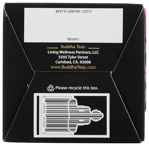 Buddha Teas Cranberry Comfort Blend Herbal Tea - Caffeine Free, Organic, 18 Tea Bags