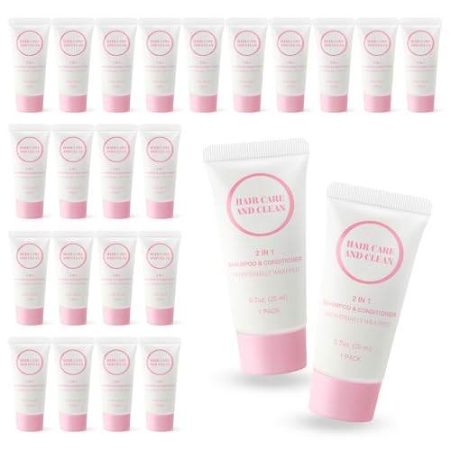 2-in-1 Shampoo & Conditioner Set, 0.7 Fl Oz (Pack of 60) - Travel Size