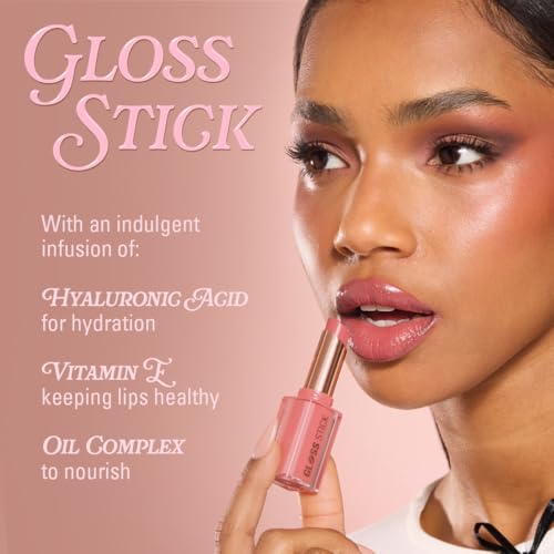 Revolution Pout Lip Gloss Stick - Toffee Nude | Hydrating & Pigmented