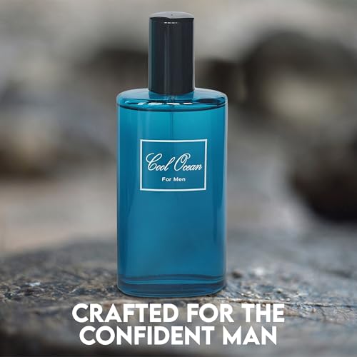 A CENTER Cool Ocean Cologne for Men - Eau de Parfum Natural Spray 3.4 Fl Oz
