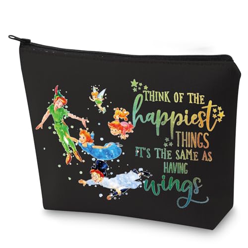 Happiest Things Cartoon Makeup Bag Waterproof Cosmetic Pouch Gift for Women & Girls