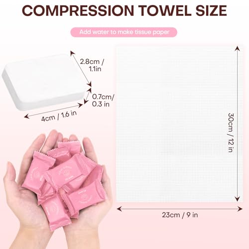 Compressed Face Towels - 12x9” Eco-Friendly Travel Washcloths