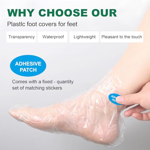 300PCS Extra-Large Disposable Foot Covers for Moisturizing & Spa Care