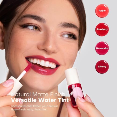 Bayfree Fruit Farm Lip Tint Stain Set 4 pcs - Lip & Cheek, Lightweight & Non-Sticky