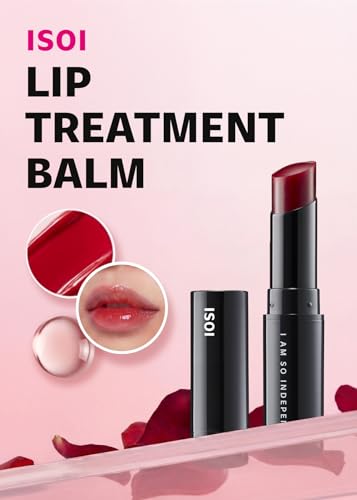ISOI Bulgarian Rose Lip Treatment Balm - Pure Red, Hydrating & Tinted