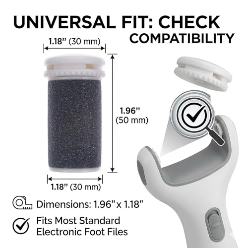 8 Pcs Extra Coarse Foot Callus Remover Refills for Electronic Foot Files