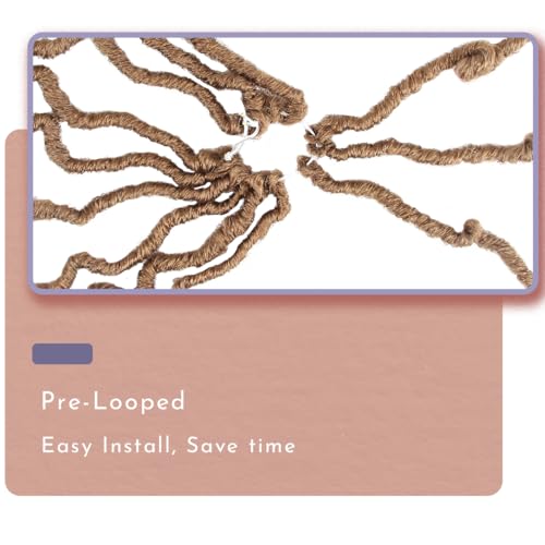 BOHOBABE 14 Inch Short Faux Locs Crochet with Curly Ends - 27# (Honey Blonde)