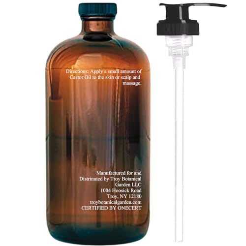 Essentially KateS Organic Castor Oil 16 Fl Oz - Cold Pressed for Skin, Hair & Nails