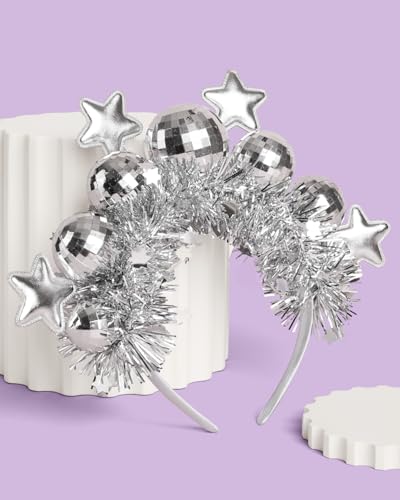 Standard Disco Ball and Star Headband by xo, Fetti
