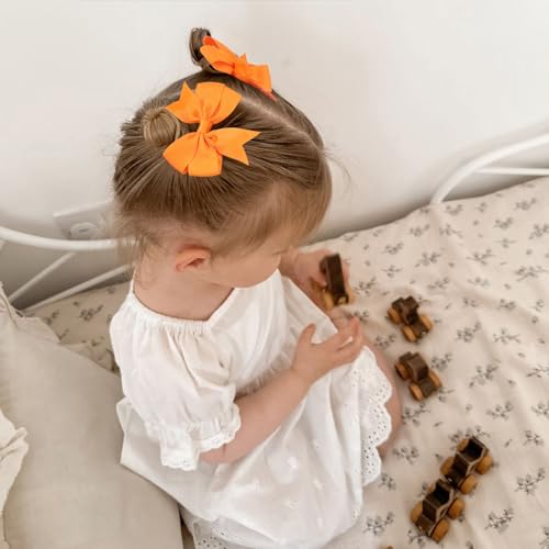 OAOLEER 3 Inch 80pcs Girls Hair Bows Grosgrain Ribbon Boutique Accessories