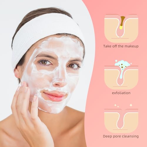 50-Pack Natural Heart-Shaped Facial Cleansing Sponges