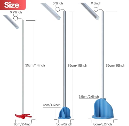 CtopoGo 2-Pack Epoxy Resin Paddle Mixer Blades for Power Drills