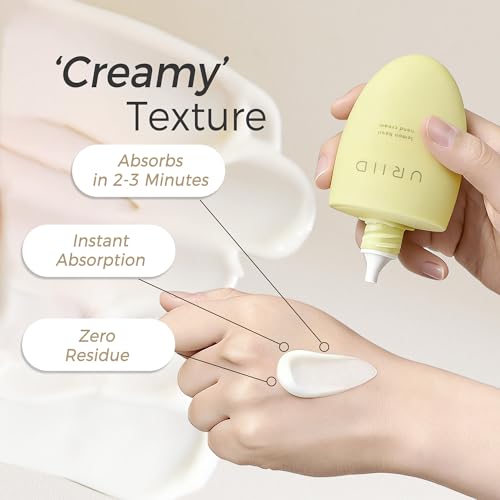 URIID Lemon Basil Hand Cream with Shea Butter & Botanical Extracts - Deep Hydrating & Non-Greasy - 1.76 oz