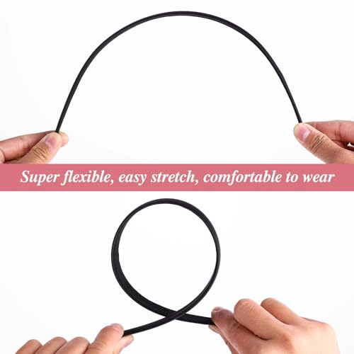 WLLHYF Satin Headbands 3 Pack - Wide Hair Bands for Women, Fashion & DIY
