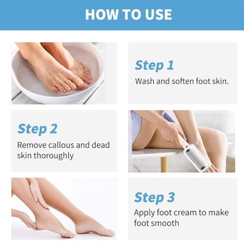 Fu Store 2 Pack Foot Files Callus Remover Rasp Dual Sided File