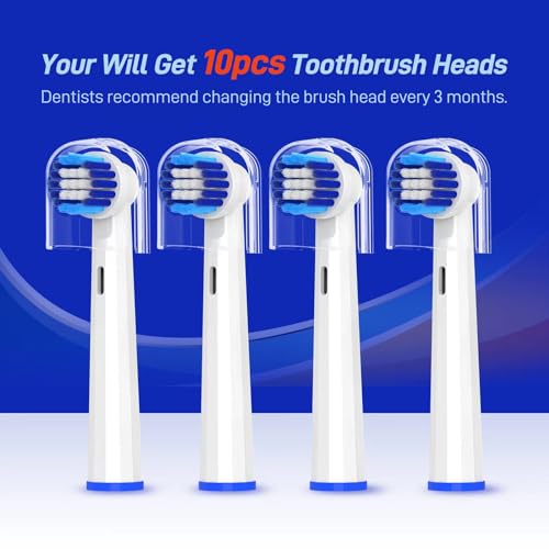 Bitvae R1/R2 & Oral-B Compatible Brush Heads – Replacement Heads for Electric Toothbrushes