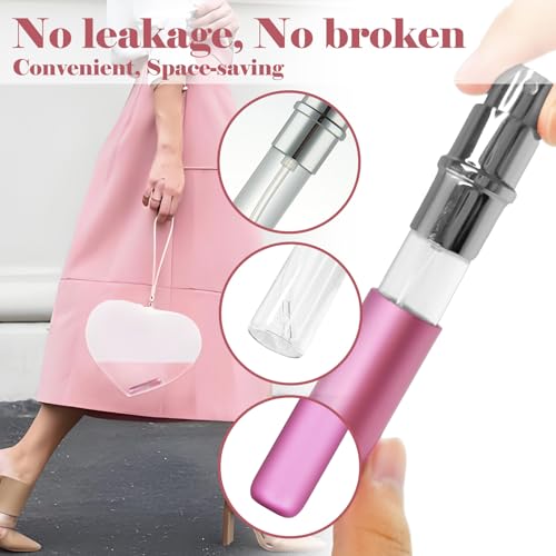 OBSGUMU 5ml Travel Perfume Atomiser Spray Bottles 80mm Refillable Portable