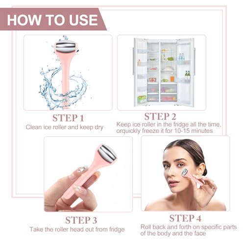 MAANGE Mini Stainless Steel Eye & Face Roller for Puffiness Relief