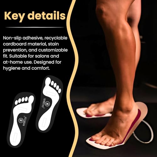 KOBBTAN Disposable Spray Tan Feet Pads - 25 Pairs Non-Slip Foot Protectors