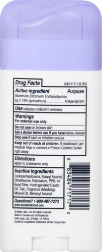 Sure Invisible Solid Unscented Antiperspirant - 3 Pack (2.6 oz)