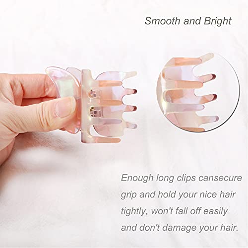 NAISIER Butterfly Hair Claw Clips - 2.3 Inch Tortoise Shell, 6 Pack