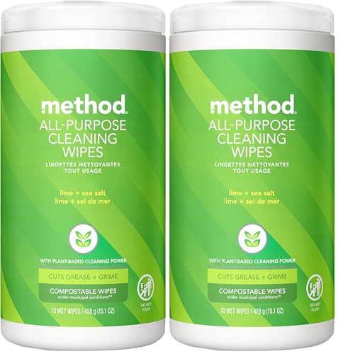Method All-Purpose Cleaning Wipes - Plant-Based, Pack of 2