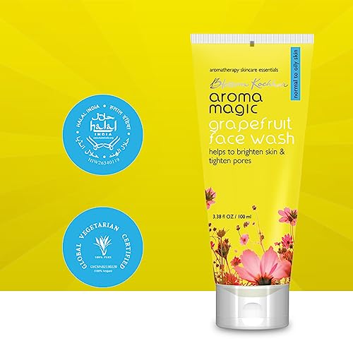 Aroma Magic Grapefruit Face Wash - Daily Oil-Control Cleanser for Normal to Oily Skin, Pore Tightening & Refreshing 100ml