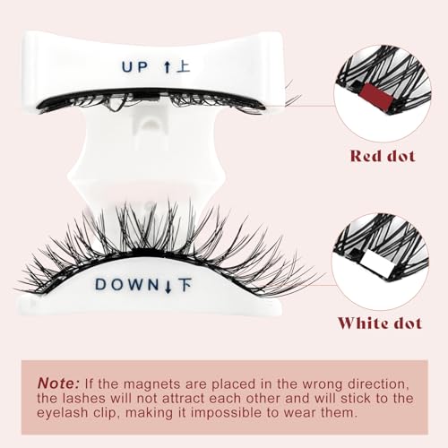 Higu Clace Magnetic Eyelashes Kit 2 Pairs with Applicator (A+C04)