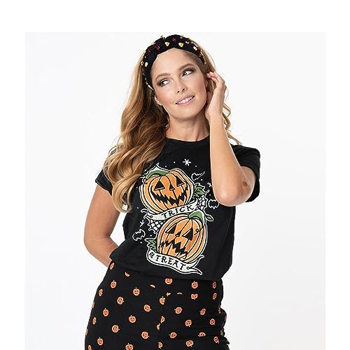 Mokkia Candy Corn Headband Halloween Costume Accessories Beaded Wide Knot Hairband