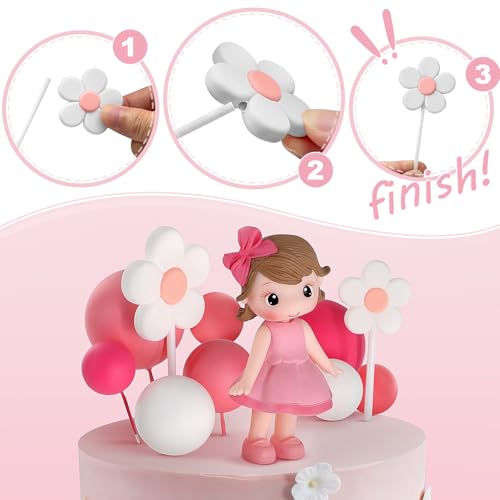 Princess Cake Topper Set - 11pcs Cake Decorations for Birthday Parties