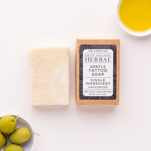 Unscented Tattoo Soap for Sensitive Skin Made in USA – Gentle, Natural Cleansing