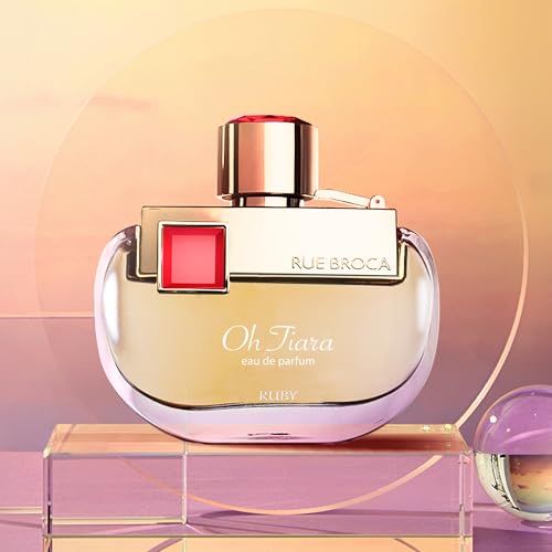 Rue Broca Oh Tiara Ruby Eau de Parfum for Women, Floral Fruity Musk, 3.4 oz
